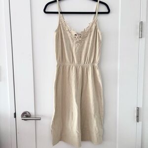 Calypso Cotton Terry Sand Lace-Trim Beach Cover Up Dress Size XS NWT